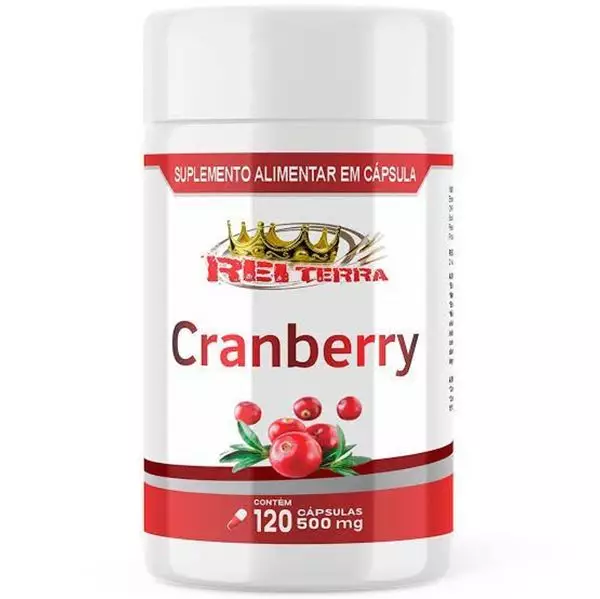 Cranberry 500 mg Rei Terra 120 Cápsulas