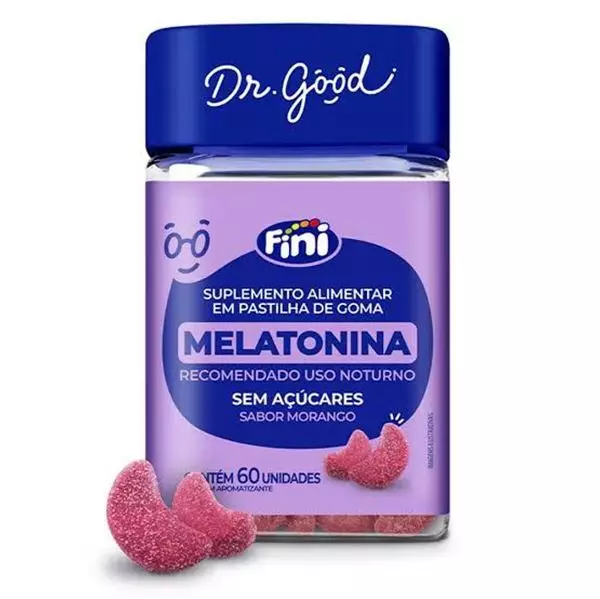 Melatonina em Goma Fini 60 Unidades