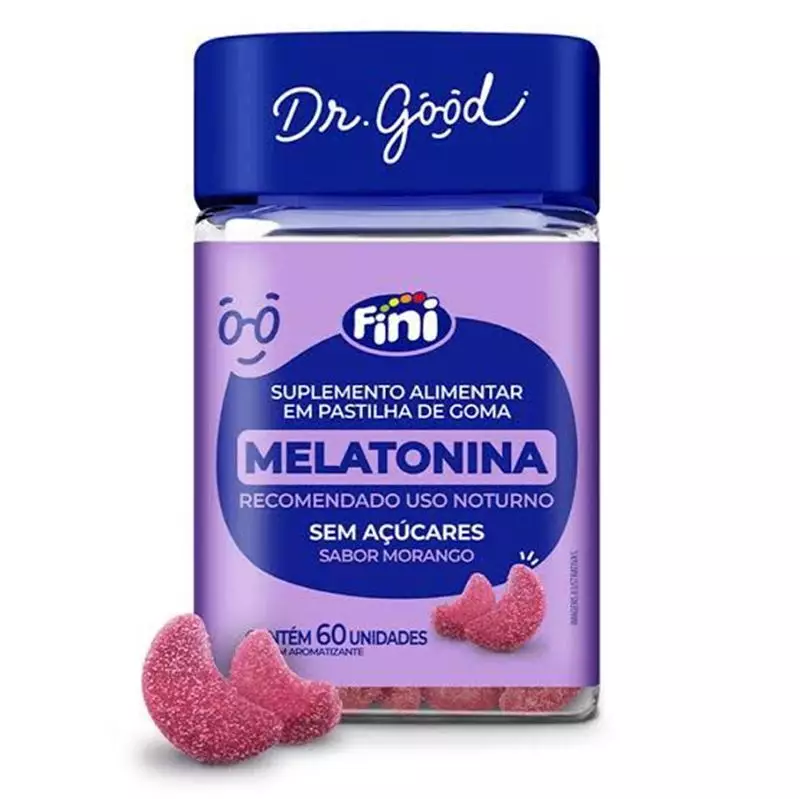 Melatonina em Goma Fini 60 Unidades