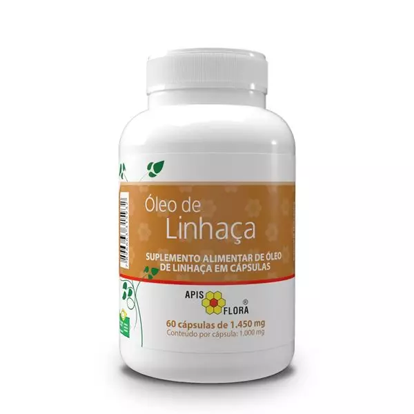 Óleo de Linhaça 1450 mg Apis Flora 60 Cápsulas