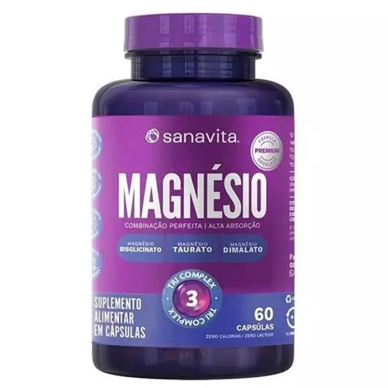 Magnésio Trix Complex Sanavita 60 Cápsulas