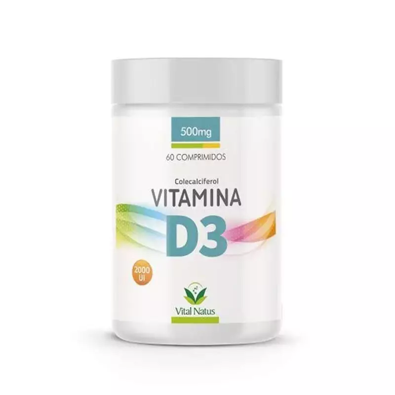 Vitamina D3 2000 UI Vital Natus 60 Cápsulas