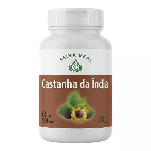 Castanha da Índia 500mg Seiva Real 60 Cápsulas