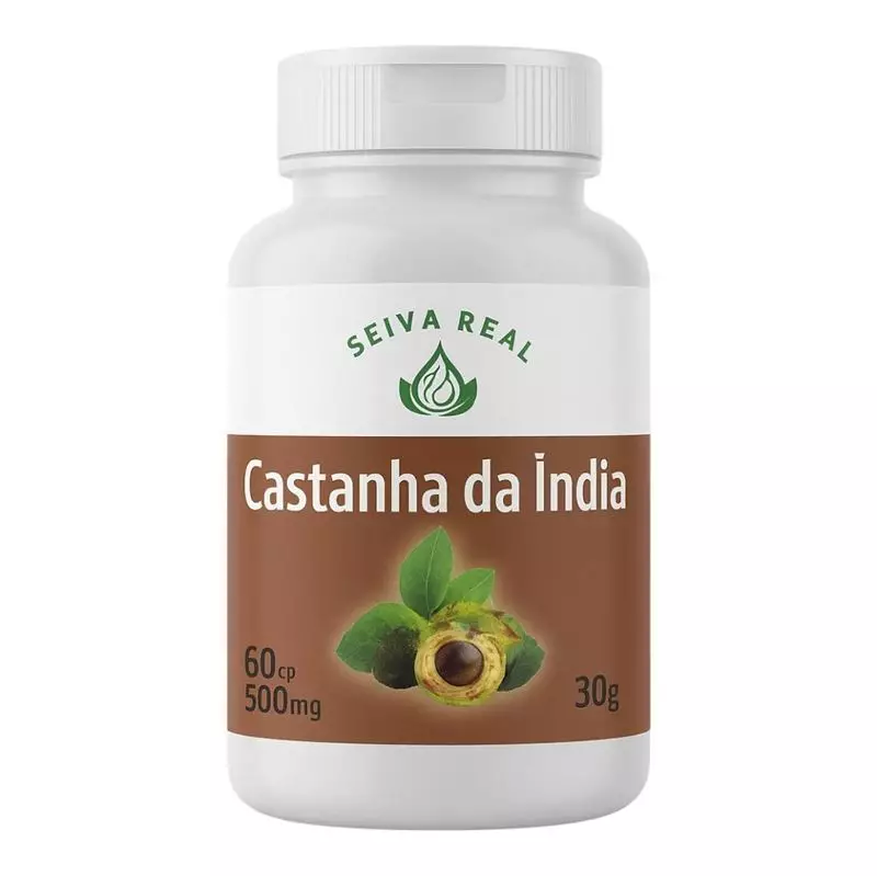 Castanha da Índia 500mg Seiva Real 60 Cápsulas