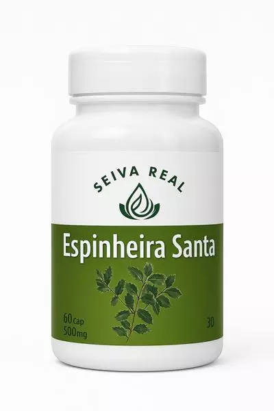 Espinheira Santa 500mg Seiva Real 60 Cápsulas
