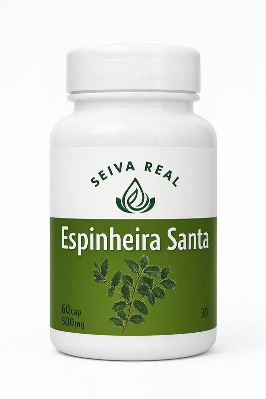 Espinheira Santa 500mg Seiva Real 60 Cápsulas