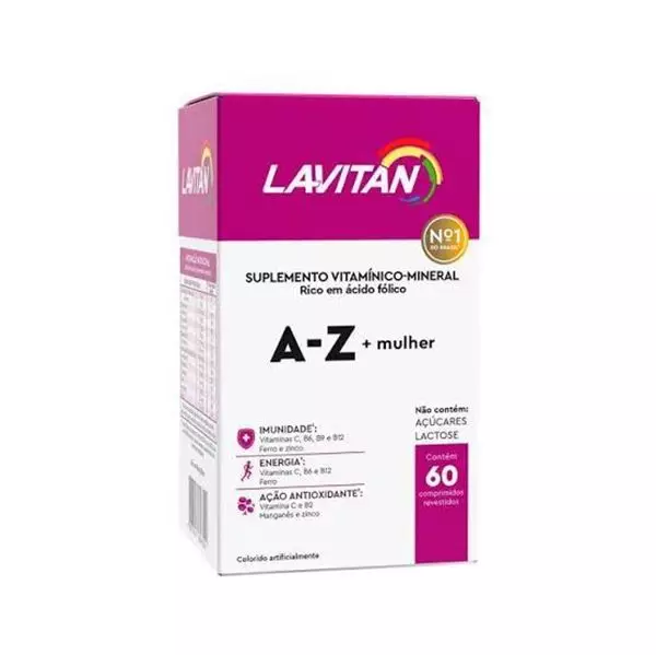 Lavitan Vitamina A-Z +Mulher  60 Comprimidos 