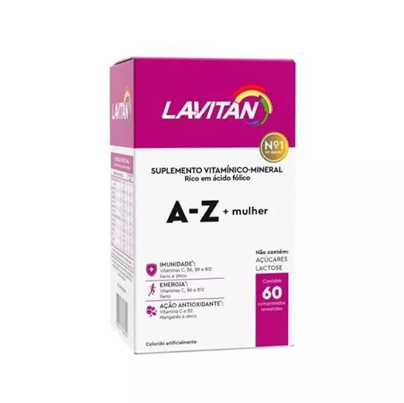 Lavitan Vitamina A-Z +Mulher  60 Comprimidos 