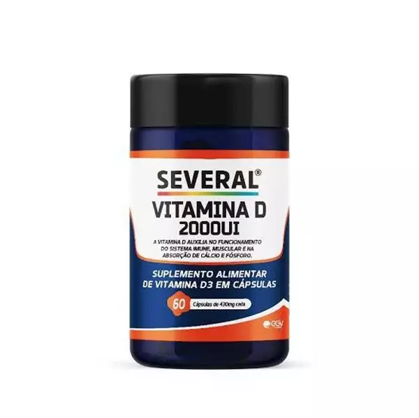 Vitamina D 2000Ui Several 60 Cápsulas Oleosa