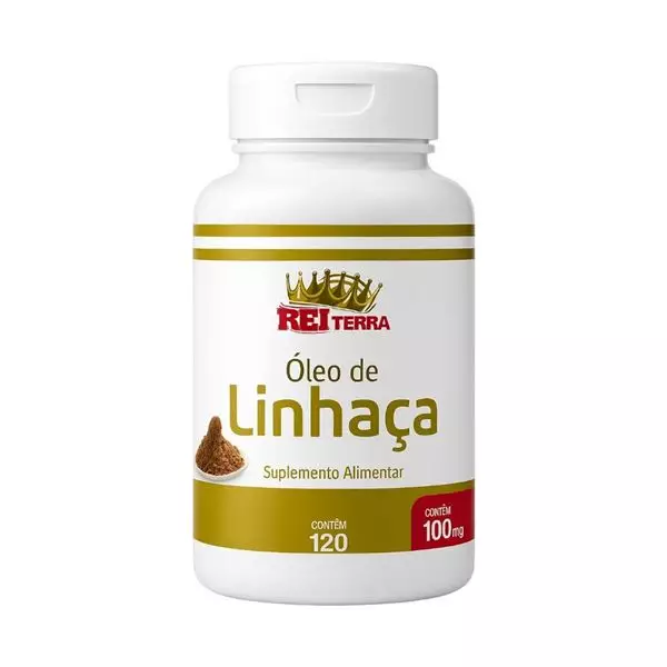 Óleo de linhaça 1000mg Rei Terra 120 Cápsulas