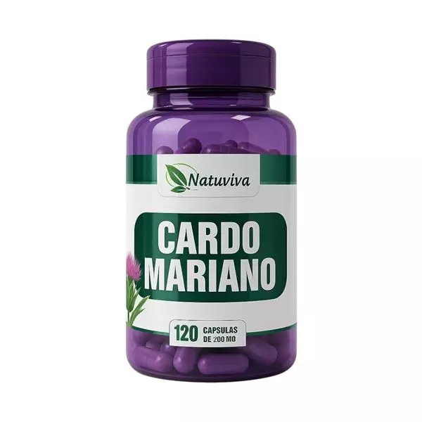 Cardo Mariano 500mg Natuviva 120 Cápsulas