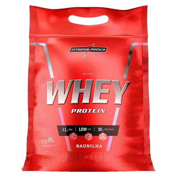 Whey Protein Nutri Integramedica chocolate/Baunilha/Morango 900g