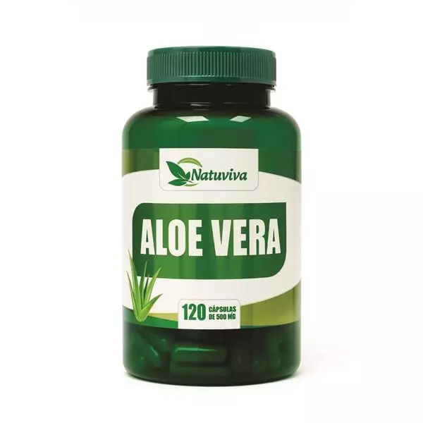 Aloe Vera 500 mg Natuviva 120 Cápsulas