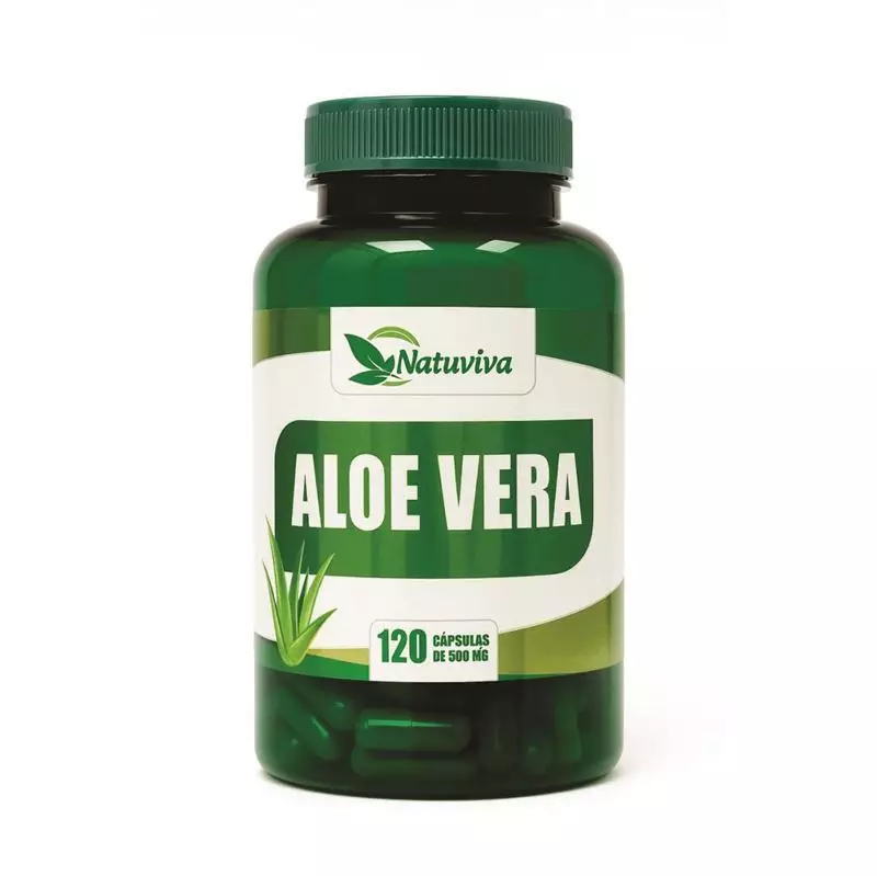 Aloe Vera 500 mg Natuviva 120 Cápsulas