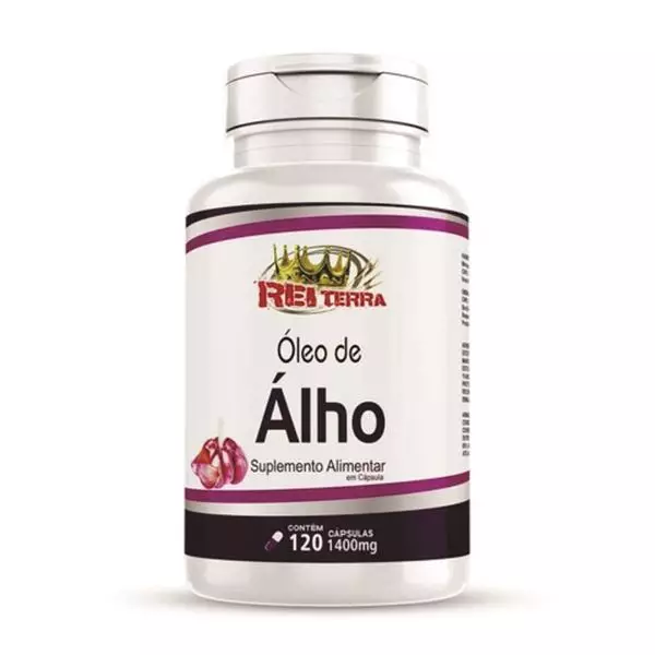 Óleo de Alho 250mg Rei Terra 120 Cápsulas