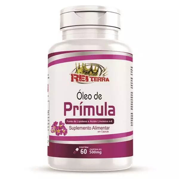 Óleo de Prímula 700mg Rei Terra120 Cápsulas 