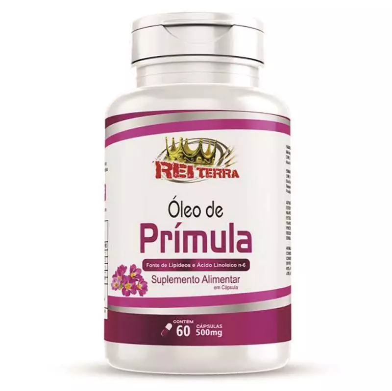 Óleo de Prímula 700mg Rei Terra120 Cápsulas 