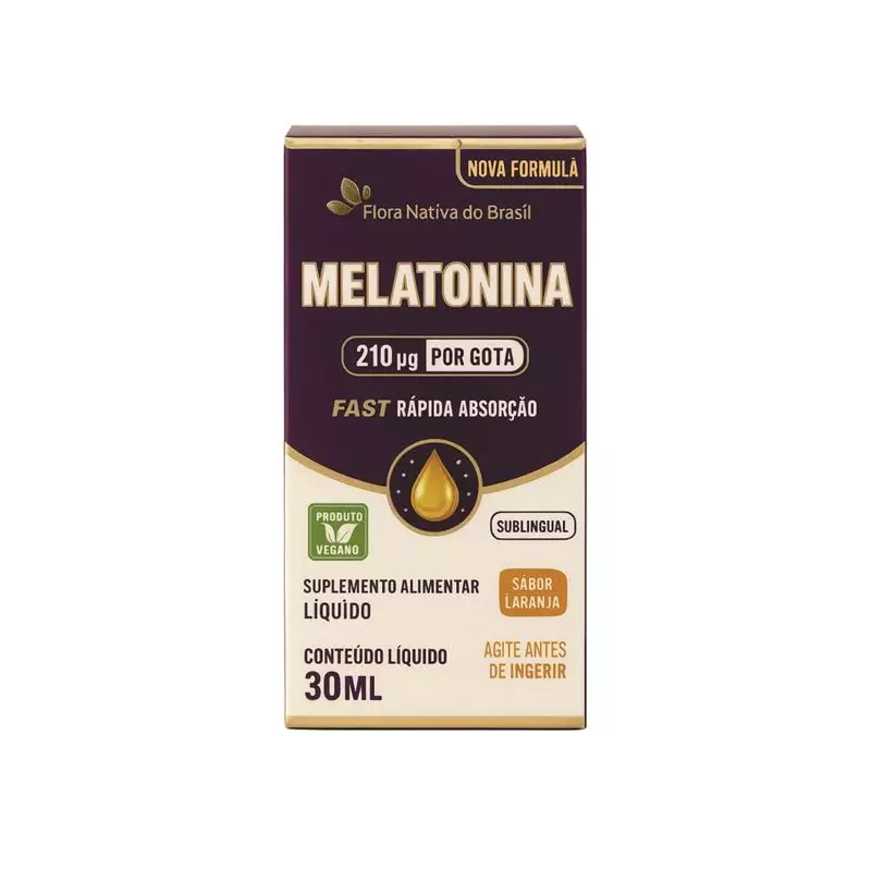 Melatonina em Gota Sublingual Floral Nativa do Brasil 30ml