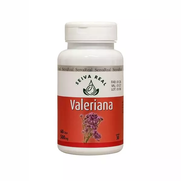 Valeriana 500mg Seiva Real 60 Cápsulas