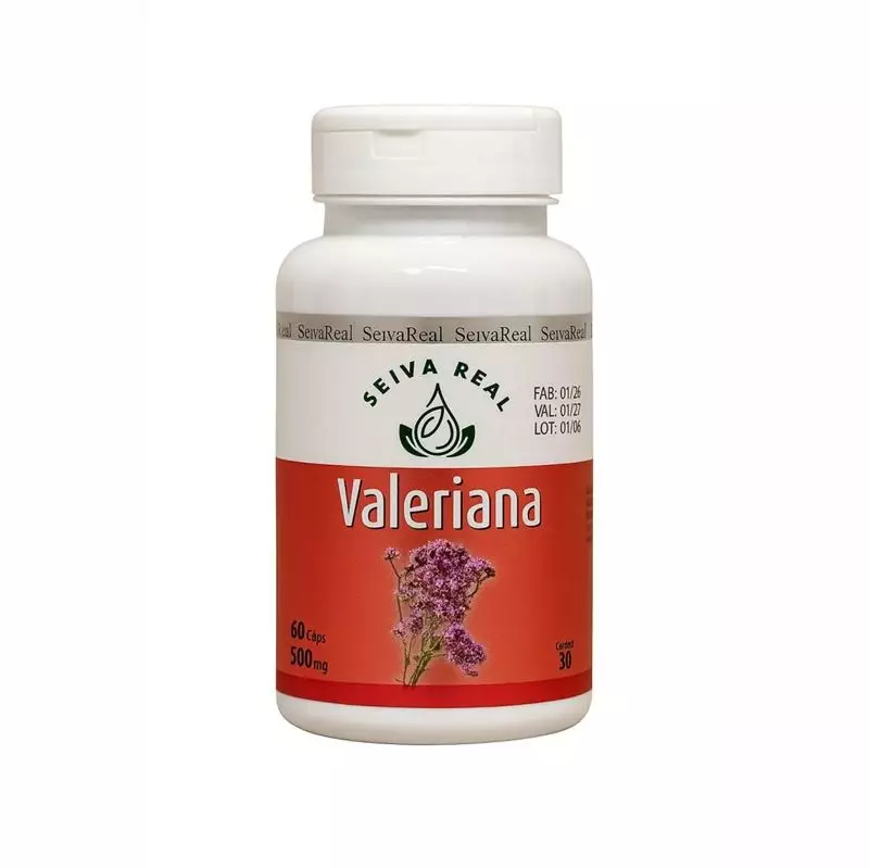 Valeriana 500mg Seiva Real 60 Cápsulas