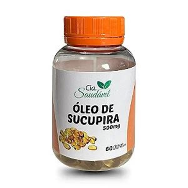 Óleo de Sucupira 500mg Cia Saudável 60 Cápsulas 