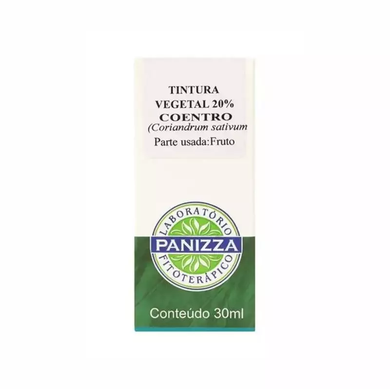 Tintura Coentro Vegetal 20% Panizza 30ml 