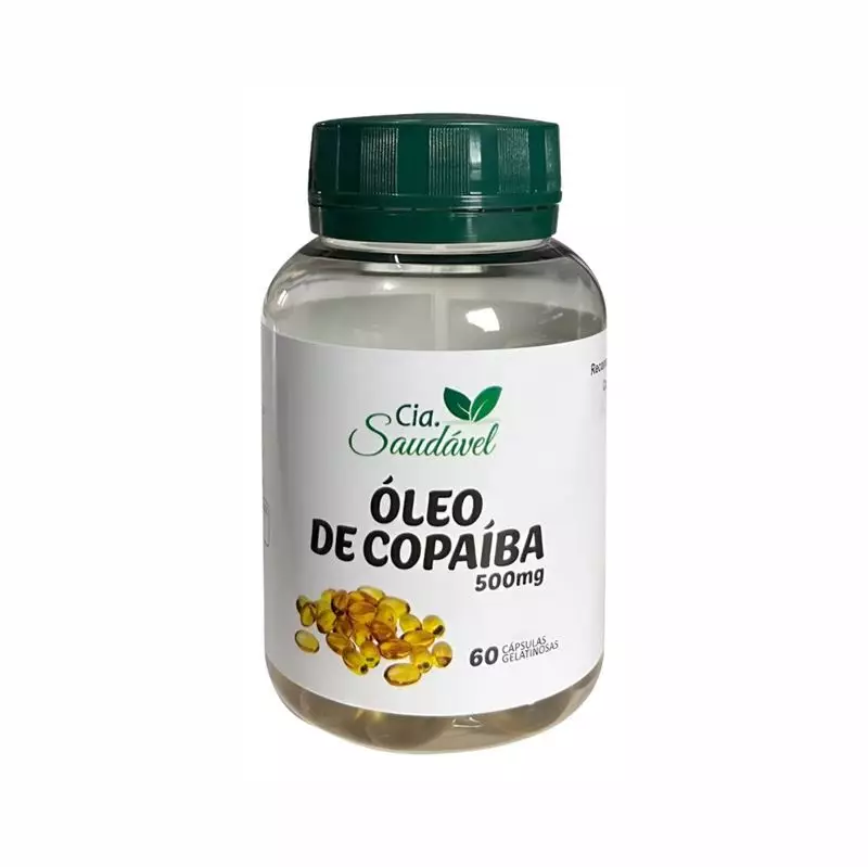 Óleo de Copaíba 500mg 60 Cápsulas