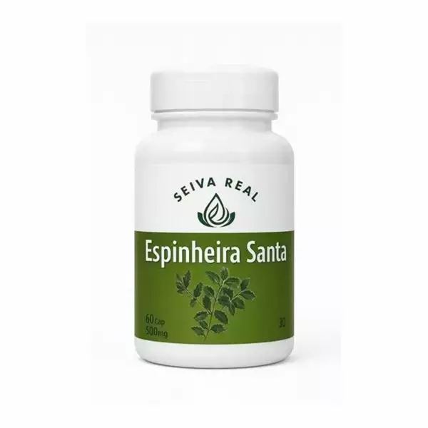 Espinheira Santa 500mg Seiva Real 60 Cápsulas