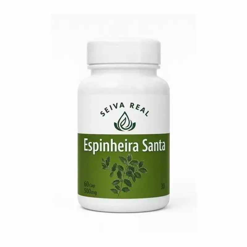 Espinheira Santa 500mg Seiva Real 60 Cápsulas