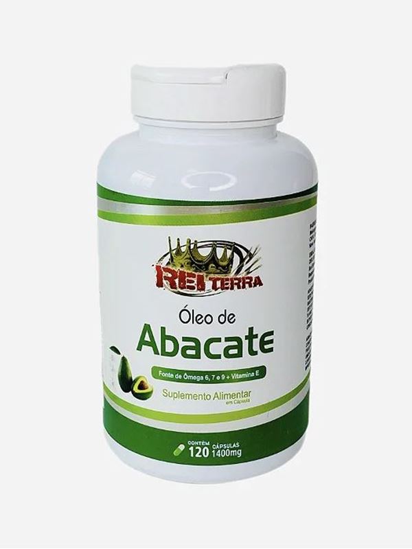 Óleo de Abacate 1400mg Rei terra 120 Cápsulas