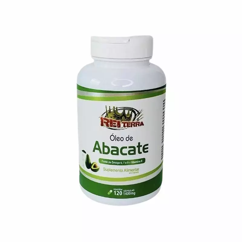 Óleo de Abacate 1400mg Rei terra 120 Cápsulas