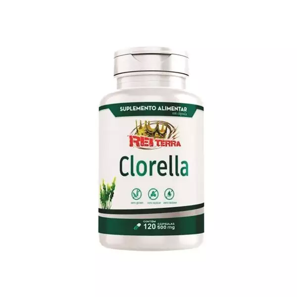 Clorella 500mg Rei Terra 120 Cápsulas