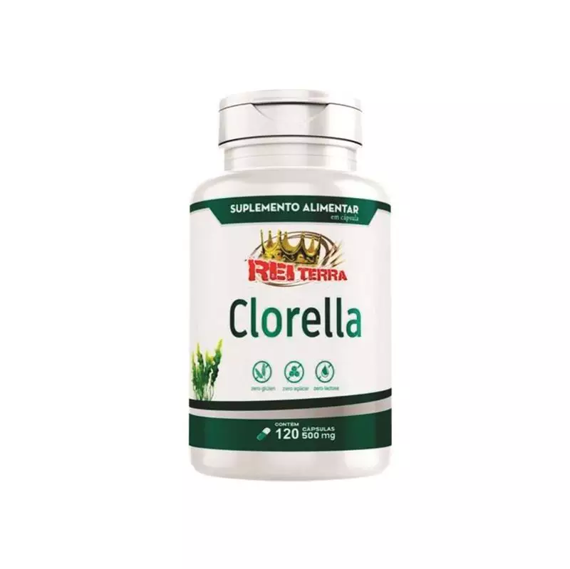 Clorella 500mg Rei Terra 120 Cápsulas