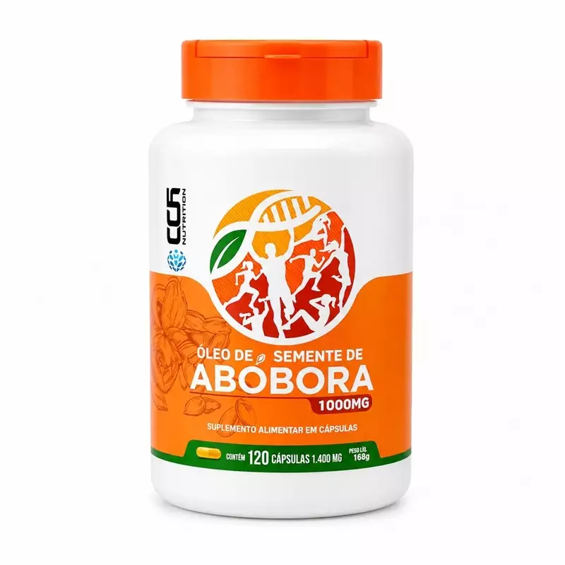 Óleo de Semente de Abóbora 1400mg CNN 120 Cápsulas